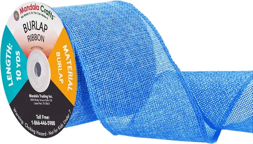 Vista 42 de Mandala Crafts Cinta de arpillera negra de 1.5 pulgadas de ancho para manualidades, rollo de 20 yardas de cinta rústica de arpillera para coronas