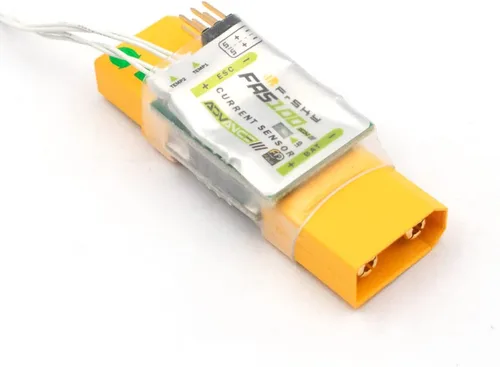 Vista 4 de FrSky FAS100 ADV Puerto inteligente y sensor de corriente con capacidad FBUS 100A