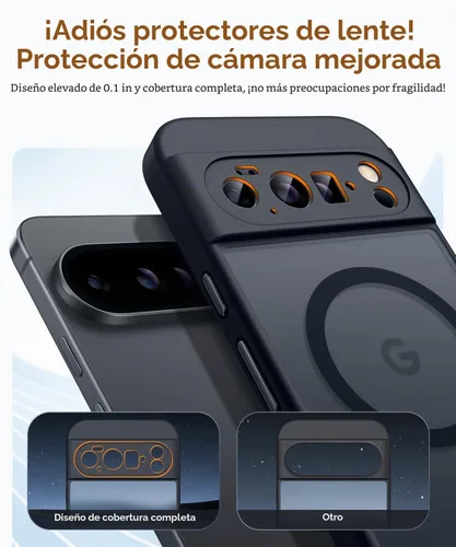 Vista 3 de CANSHN Funda magnética para Google Pixel 10 Pro XL (6.8 pulgadas), mejorada [protección completa de la cámara] [compatible con Magsafe]