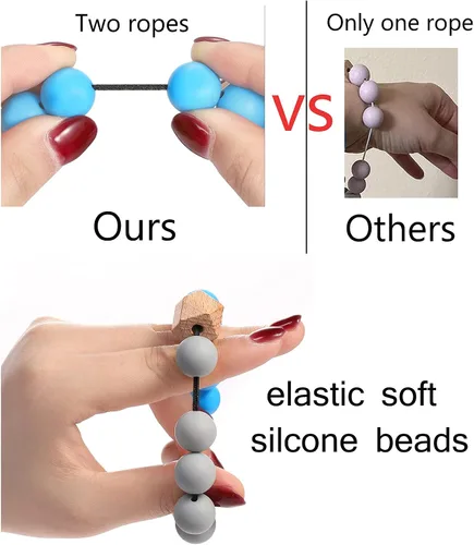 Vista 7 de BVGA Pulsera llavero de pulsera de silicona para mujer