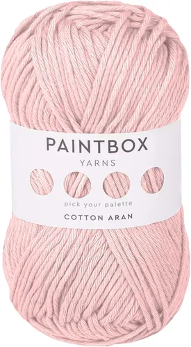 Vista 45 de Paintbox Yarns 100% algodón Aran, 50 g (1.76 oz), 85 m (93 yardas) - Lana blanca en cartón para crochet, tejer - Suave, ligera para suéter, ropa
