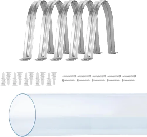 Vista 12 de POWERTEC 70469 Tubo de PVC transparente de 2-1/2" x 36" de largo, codo de 90 grados OD de 2-1/2" y acoplamiento de tubería de 2-1/2" para manguera