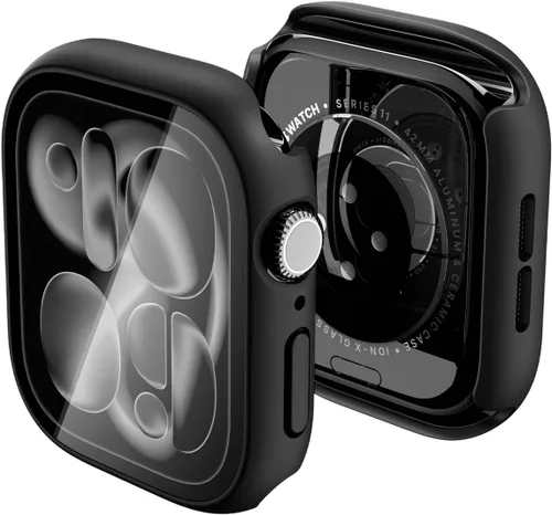Vista 9 de Spigen Funda delgada para Apple Watch Series 11/10 de 1.654 in Negro