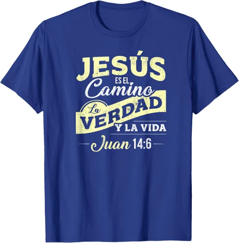 Vista 18 de Camisas de la Biblia de Jesus para los Cristianos Camiseta Española Negro