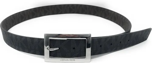 Vista 2 de Michael Kors Womens Rectangle Buckle Reversible Mk Logo Belt