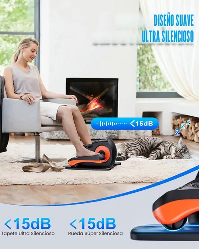 Vista 5 de Under Desk Elliptical Machine, Electric Elliptical Leg Exerciser for Seniors with 12 Adjustable, Portable Quiet Elliptical Exercise Machine, Seated