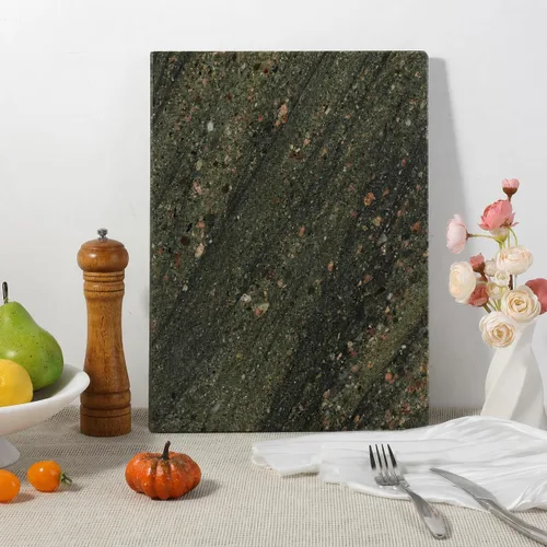 Vista 9 de Tabla de cortar de granito Koville para cocina, tabla de queso de losa de mármol grande de 16x12 pulgadas, tabla de servir rectangular para hornear