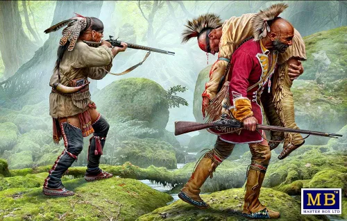 Vista 5 de Masterbox Bundle LOT of Indian Wars Series XVIII Century 4 Kits de plástico 1/35