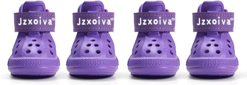 Vista 9 de JZXOIVA Zapatos para perros para pavimento caliente, botines de perro para perros pequeños, botas transpirables para perros y protectores de patas