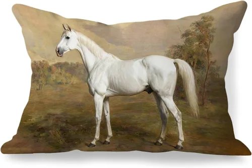 Vista 14 de Fundas de almohada de 12 x 20 pulgadas, regalos para amantes de los caballos, fundas de almohada lumbares decorativas para el hogar, sala de estar