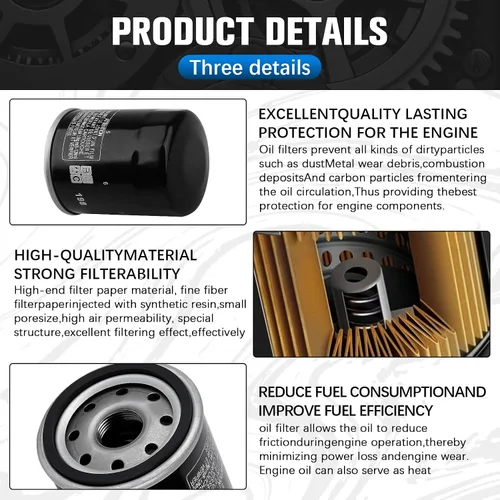 Vista 5 de 2540086 Filtro de aceite para Polaris Ranger 1000 900 800 700 570 Ranger XP 1000 900 RZR 800 900 General 1000 Victory Xpedition