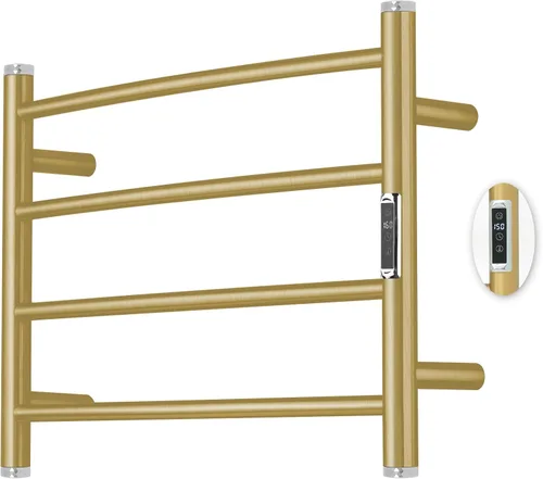 Vista 17 de Toalleros térmicos para baño, calentadores eléctricos de toallas para montar en la pared con temporizador y control de temperatura, calentador