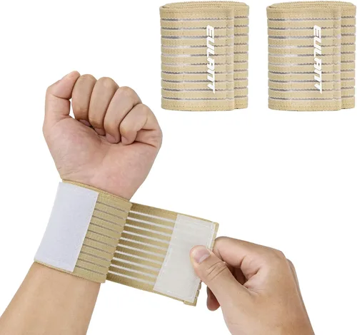 Vista 9 de Wrist/Leg Support Brace 1 Pairs,Adjustable Compression Wrist Wraps Elastic Wrist/Leg Wraps Wristbands for Carpal Tunnel Arthritis Tendonitis
