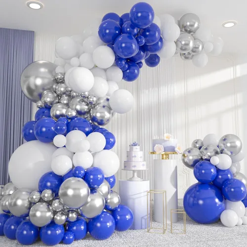 Vista 8 de Kit de arco de globos negros dorados de 137 piezas - Globos de confeti de 18/12/10/5 pulgadas dorados, blancos y negros para decoraciones de fiestas