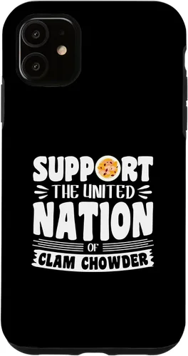 Vista 8 de iPhone 16 Support the united nation of Clam Chowder Case