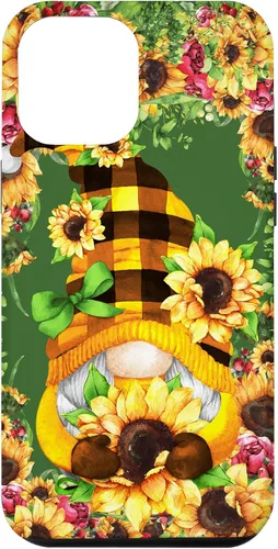 Vista 25 de iPhone 16 Unique Summer Gnome For Hippie With Cute Sunflower Gnomie Case
