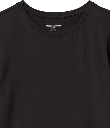 Vista 94 de Amazon Essentials Camiseta de manga corta con cuello redondo para mujer, de secado rápido, para entrenamiento, gimnasio, paquete múltiple
