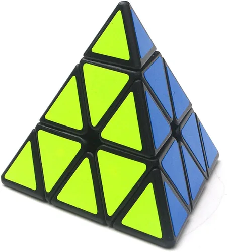Vista 5 de TANCH QIYI Pirámide Speed Cube 3X3 Triángulo Magic Cube Puzzle Toy (negro)