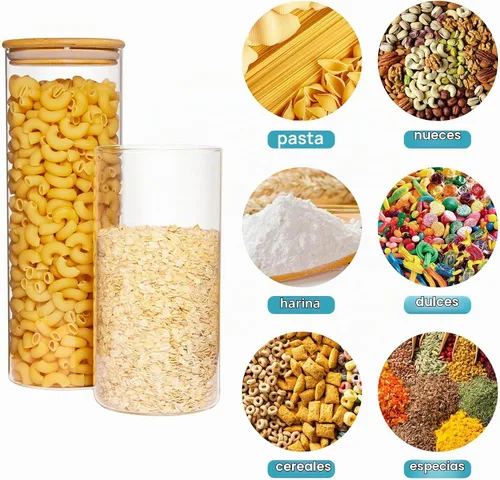 Vista 3 de Vtopmart Tarros de almacenamiento de alimentos de vidrio de 70 onzas
