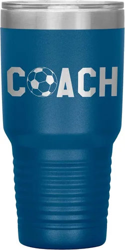 Vista 18 de Vaso de entrenador de fútbol, regalo de entrenador de fútbol, 30 onzas, con aislamiento, grabado de acero inoxidable, color negro