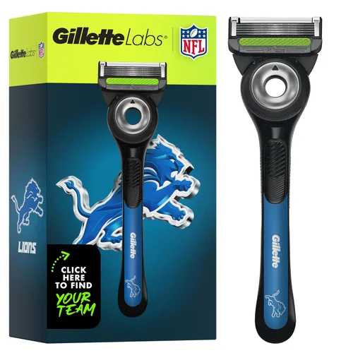 Vista 17 de Gillette Labs Special NFL 49ers Edition Shaving Razor for Men - 1 Handle, 1 Razor Blade Refill, Perfect for Game Day Grooming, GilletteLabs with