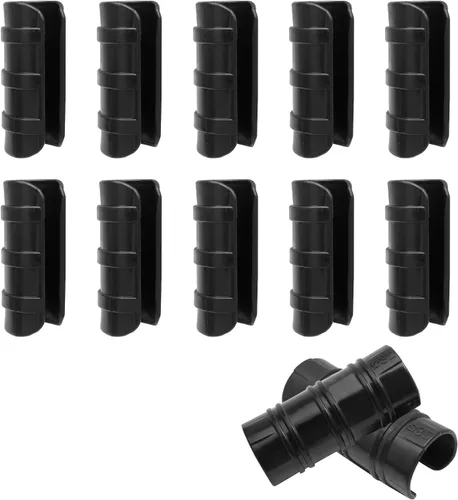 Vista 9 de 20 clips de abrazaderas de invernadero, clips de tubo de 1 pulgada para edificios de jardín, abrazaderas de tubo de plástico para película