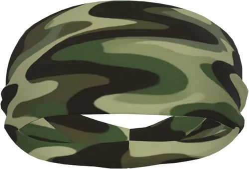 Vista 2 de Diademas militares para hombres y mujeres, camuflaje militar de Vietnam, rayas de tigre, camuflaje, bandas deportivas que absorben la humedad