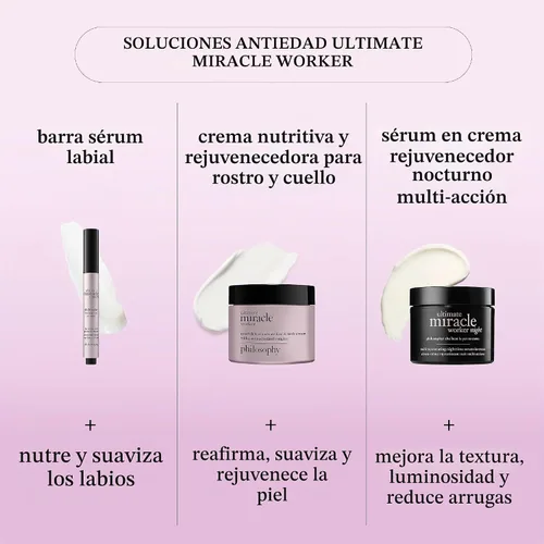 Vista 5 de philosophy Ultimate Miracle Worker Fix Lip Serum Stick Plump & Smooth, 0.06 oz.