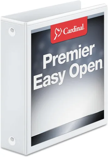 Vista 11 de Cardinal– Folder con anillos redondos de fácil apertura, Clearvuet, color blanco, Blanco