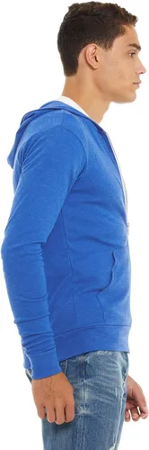 Vista 3 de Bella + Canvas Sudadera con capucha ligera unisex con cremallera completa