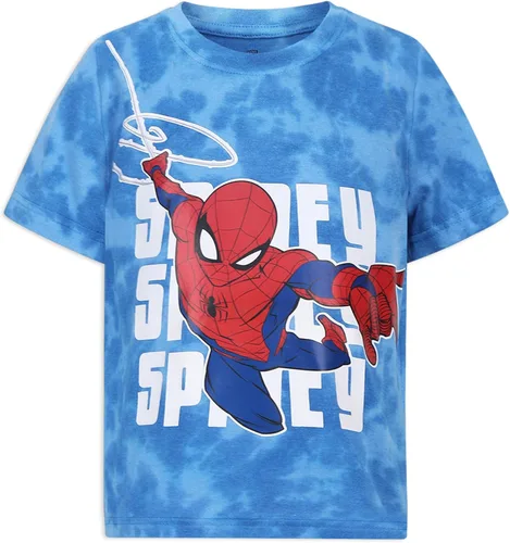 Vista 4 de Marvel Spider-Man Boys Short Sleeve T-Shirt 3 Pack for Toddler and Big Kids