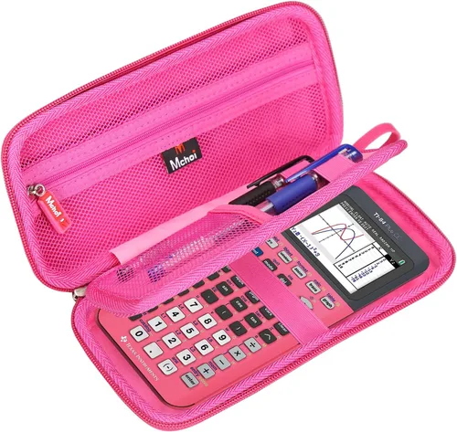 Vista 10 de Mchoi Estuche rígido adecuado para calculadora gráfica Texas Instruments TI-84 Plus CE/TI-83 Plus/TI-84 Plus CE/TI-83 Plus/Casio fx-9750GIII