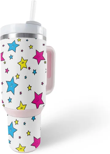Vista 29 de MightySkins Skin - Vaso de vinilo compatible con Stanley The Quencher H2.0 FlowState de 40 onzas, diseño de rayas marineras, protectora, duradera