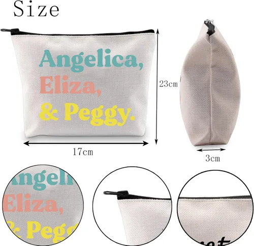 Vista 2 de POFULL Regalo para amantes del teatro musical, regalo para hermanas musicales, mercancía para fanáticos del teatro, bolsa de cosméticos de trabajo