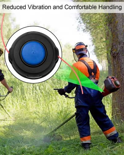 Vista 4 de 128LD T25 - Cabezal de recortadora con 2 piezas de perilla para recortadoras Husqvarna 124L 125L 125LDx 128L 128LDx 128R 128RJ 223L 223R Poulan
