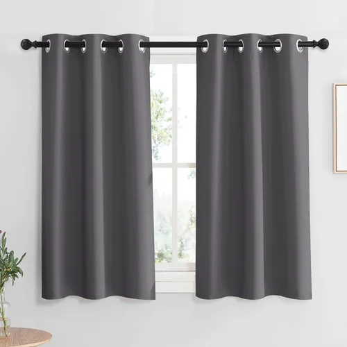 Vista 147 de RYB HOME - Cortinas para armario de 36 pulgadas, cortinas para oscurecer la habitación con ojales resistentes a la oxidación, cortinas de Aqua