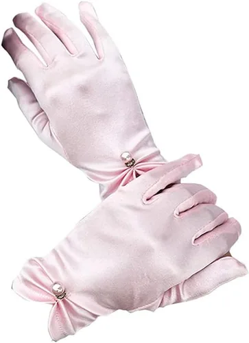 Vista 28 de Vestido de novia de satén para mujer, fiesta de ópera, guantes de los años 20, guantes hasta la muñeca