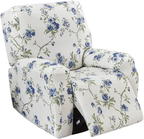 Vista 15 de KRFOONN Fundas elásticas para sillón reclinable con estampado, fundas para sillas reclinables de 4 piezas, fundas para sillón reclinable Lazy Boy