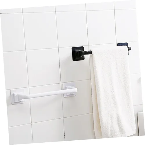Vista 5 de DOITOOL Toallero de plástico resistente, fácil montaje, sin taladro, soporte para toallas de baño para cocina
