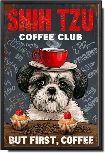 Vista 44 de Lygond Letrero de metal con texto en inglés «Bear That's What I Do I Drink Coffee I Hate People and I Know Things», decoración de invernadero