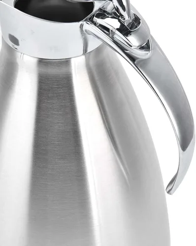 Vista 8 de Jarra térmica de café térmica, olla térmica aislada de acero inoxidable, frasco al vacío de doble pared, termo de café para café, agua caliente, té