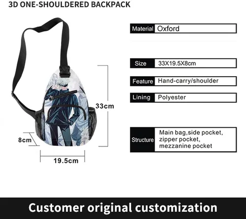 Vista 3 de HANDAFA Juego de 3 bolsas unisex Spy x Family de anime para cosplay mochila de hombro estuche para lápices Anya Green talla única Mochilas Daypack