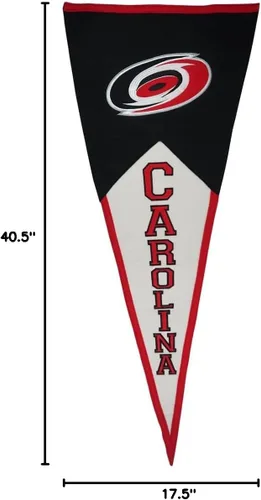 Vista 6 de Banderín clásico de Carolina Hurricanes NHL (17.5 x 40.5 pulgadas)
