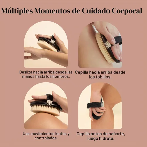 Vista 7 de Kitsch Cepillo corporal de cepillado en seco para drenaje linfático
