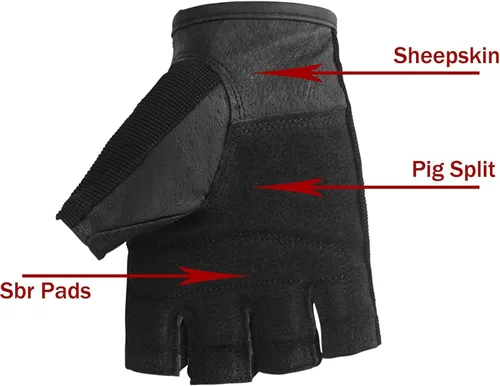 Vista 2 de Luwint Guantes de entrenamiento para hombre, guantes de ejercicio acolchados SBR de cuero para levantamiento de pesas, transpirables, ajuste cómodo