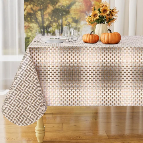 Vista 12 de misaya Mantel rectangular de vinilo impermeable, mantel lavable con reverso de franela, mantel de plástico para cena, picnic, interior y exterior