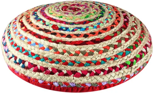 Vista 12 de COTTON CRAFT Alfombra de yute trenzada 100 % yute para puerta, alfombra pequeña tejida neutra reversible para entrada, cocina, sala de estar