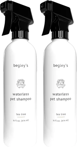 Vista 19 de Begley's - Champú sin enjuague sin agua para mascotas, limpieza sin baño, desodorizante y remoción de olores para un pelaje brillante y con olor