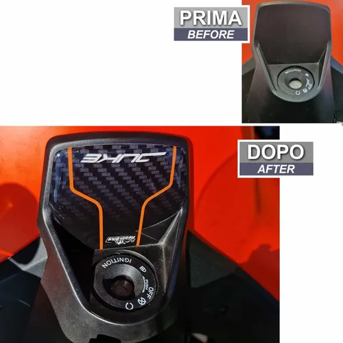 Vista 3 de Resin Bike Adhesivos 3D para motocicleta compatibles con KTM Duke 790 - Duke 890 GP-R 2021-2025. Protección clave contra impactos y arañazos.