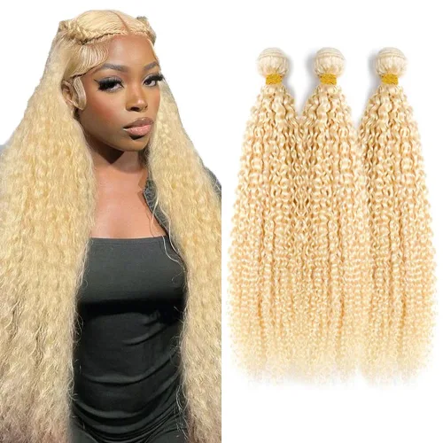Vista 54 de 300g 1B27 Human Hair Bundles Honey Blonde Bundles Human Hair 10A Brazilian Virgin Remy Hair Extensions 8 10 12 Inch
